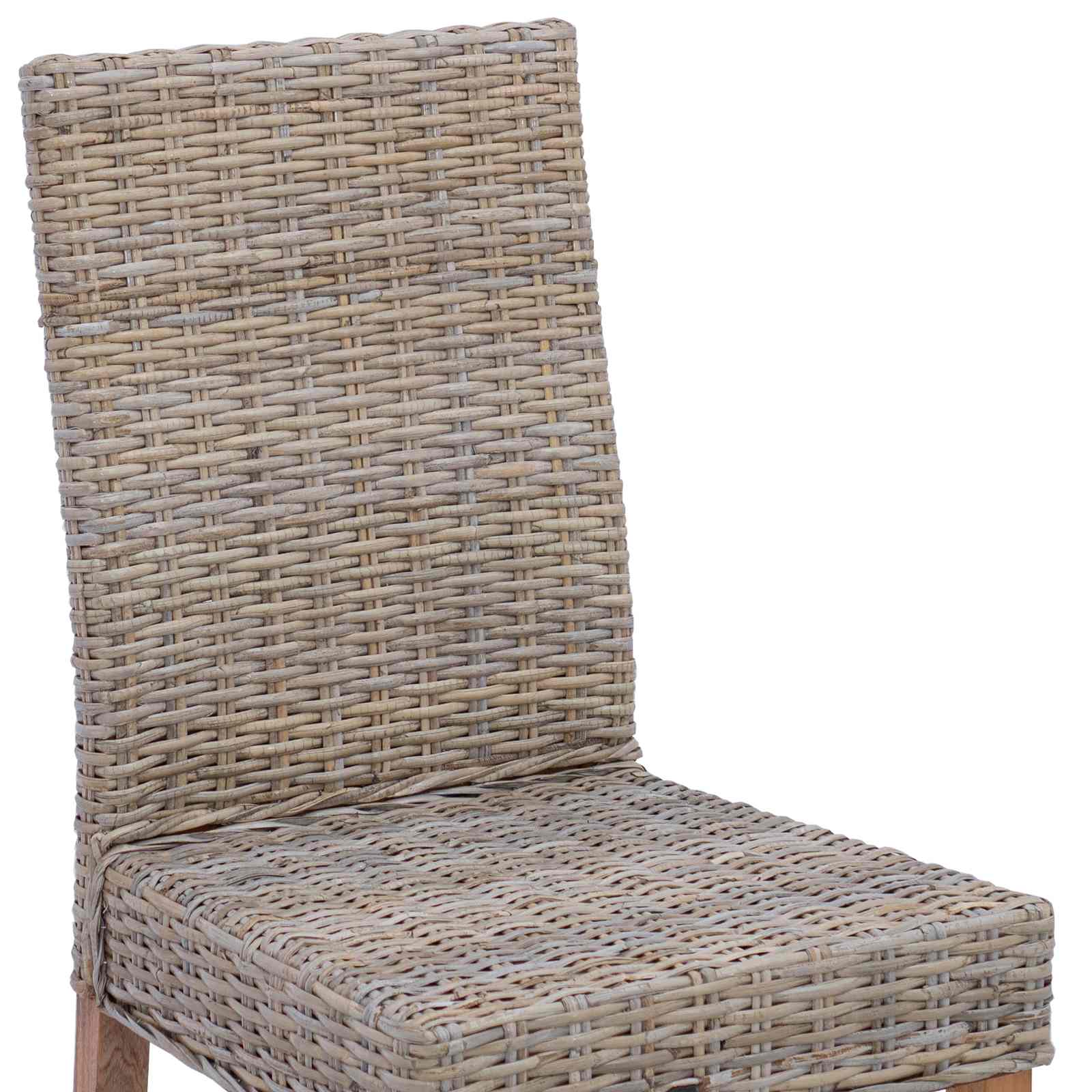Chaise de salle à manger 2 pc Gris Kubu 45 x 54 x 93 cm