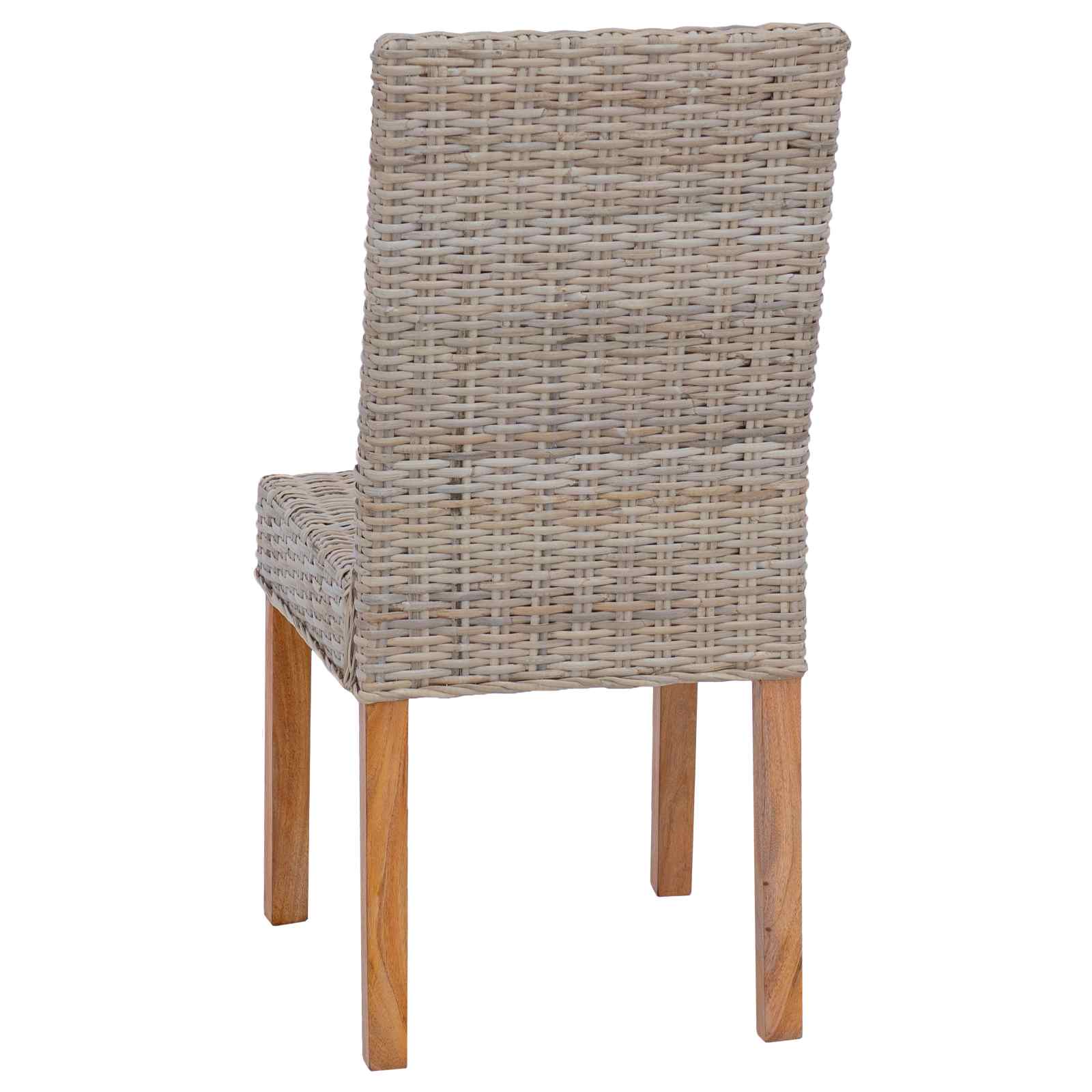 Chaise de salle à manger 2 pc Gris Kubu 45 x 54 x 93 cm