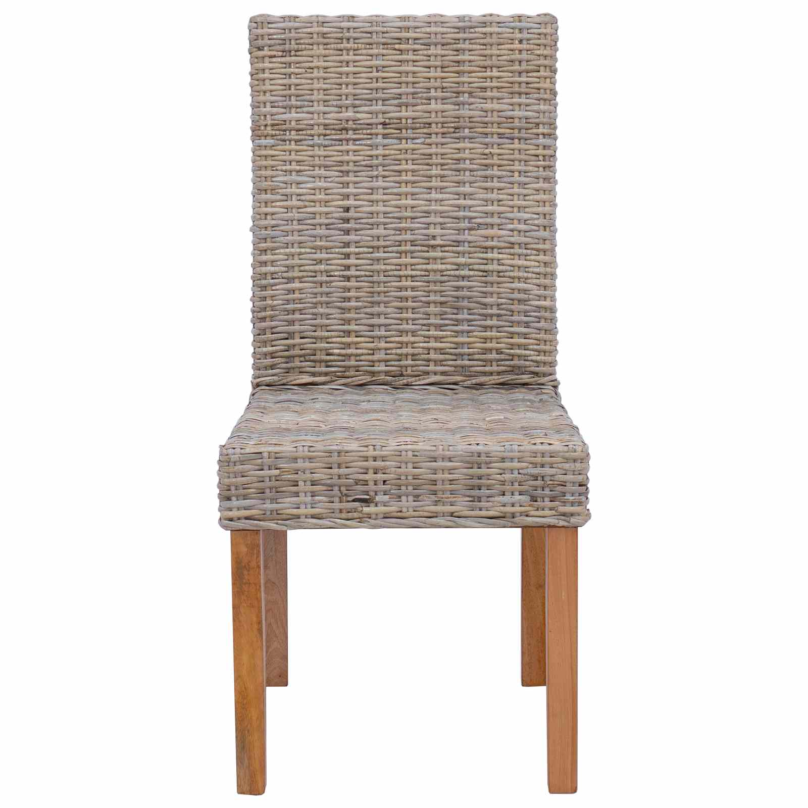 Chaise de salle à manger 2 pc Gris Kubu 45 x 54 x 93 cm