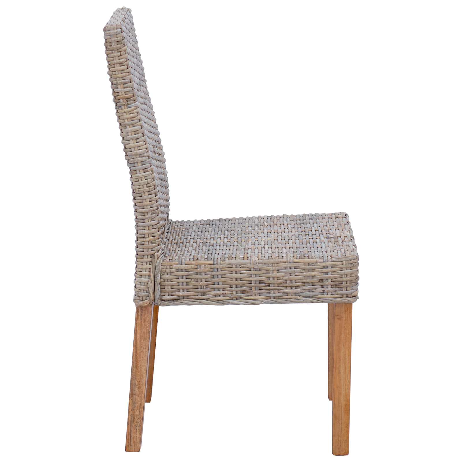 Chaise de salle à manger 2 pc Gris Kubu 45 x 54 x 93 cm