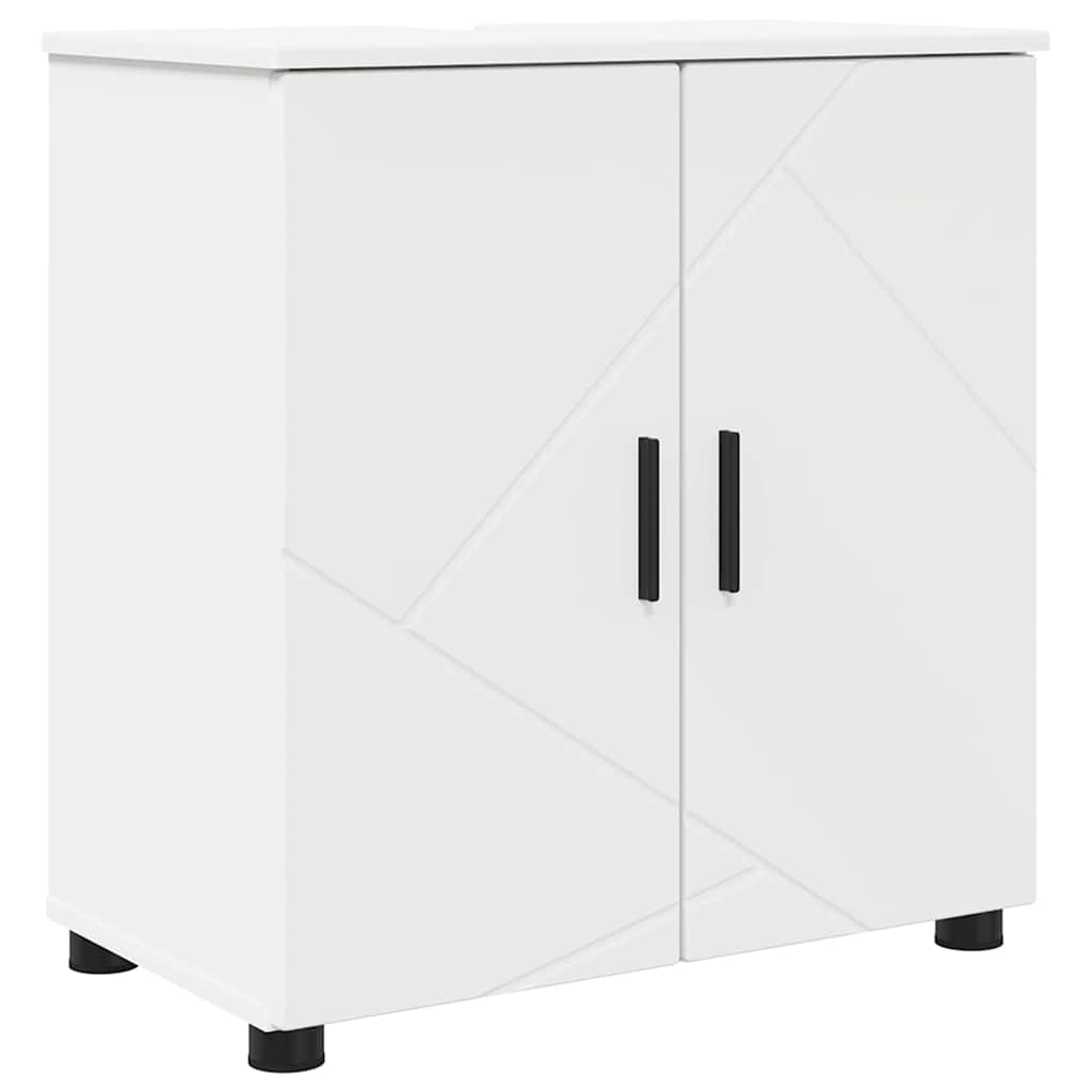 Ensemble de mobilier de salle de bain 2 pièces Blanc
