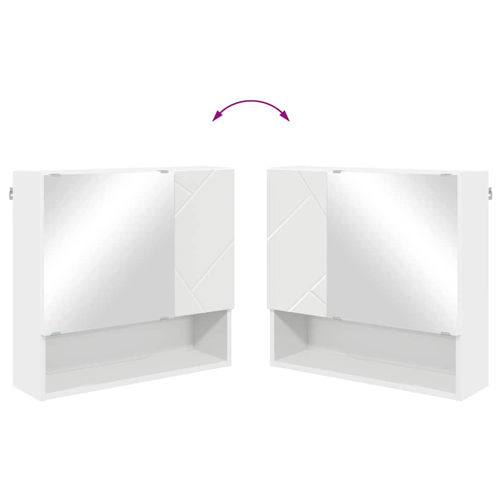 Ensemble de mobilier de salle de bain 2 pièces Blanc