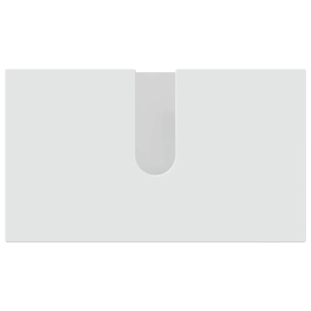 Ensemble de mobilier de salle de bain 2 pièces Blanc brillant