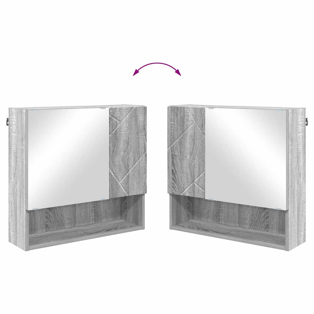 Ensemble de mobilier de salle de bain 2 pc Gris Sonoma - XIOS