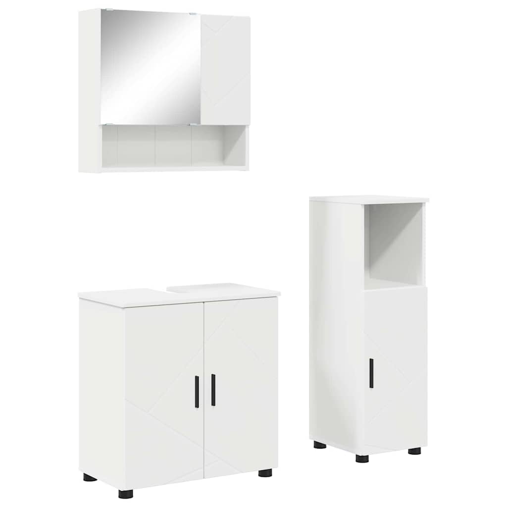 Ensemble de mobilier de salle de bain 3 pc Blanc - XIOS