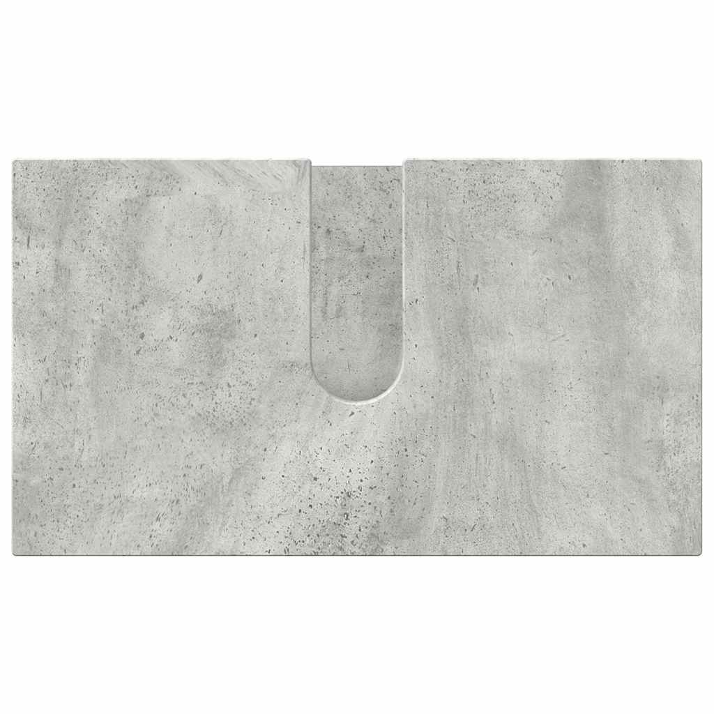 Ensemble de mobilier de salle de bain 3 pc Gris béton - XIOS