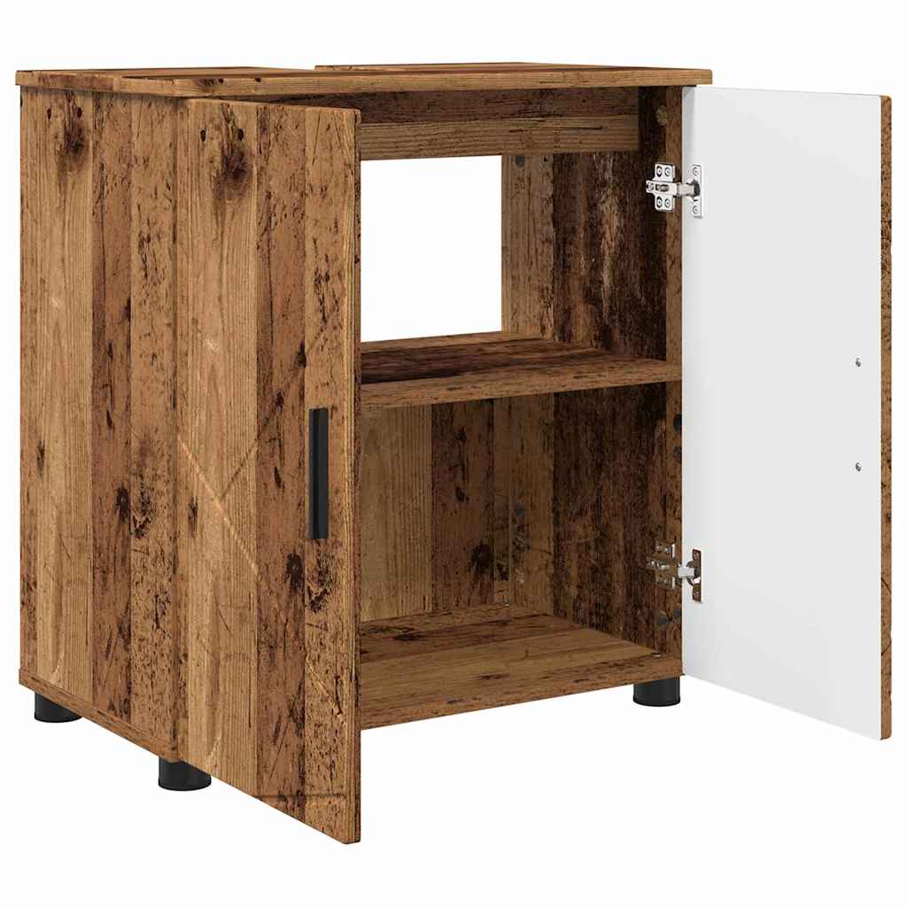Ensemble de mobilier de salle de bain 3 pc Bois Ancien - XIOS