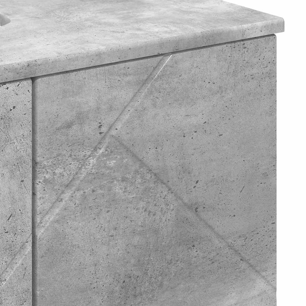 Ensemble de mobilier de salle de bain 3 pc Gris béton - XIOS