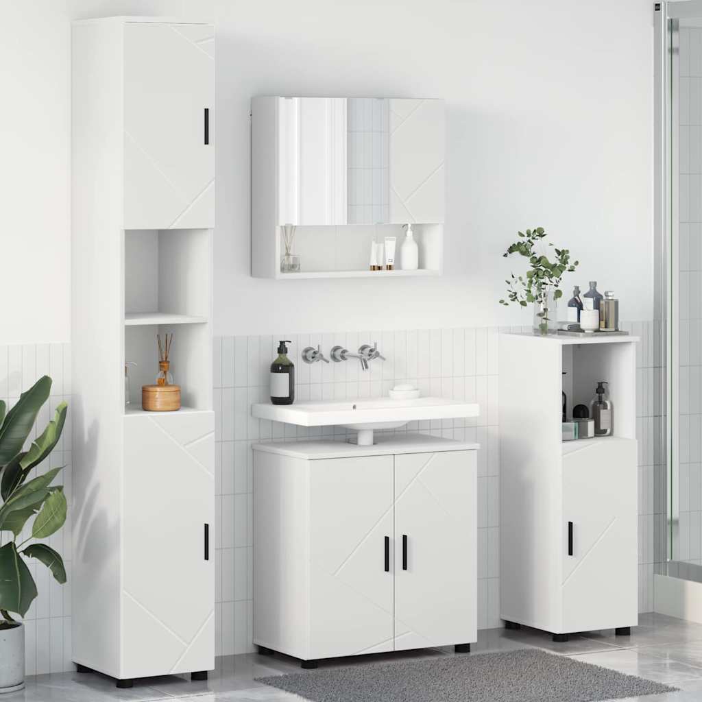 Ensemble de mobilier de salle de bain 4 pc Blanc - XIOS
