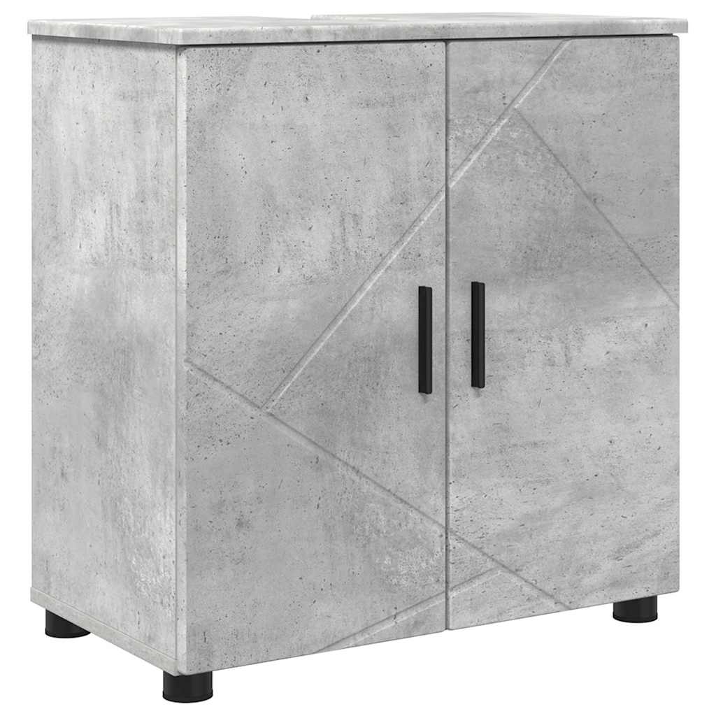 Ensemble de mobilier de salle de bain 4 pc Gris béton - XIOS