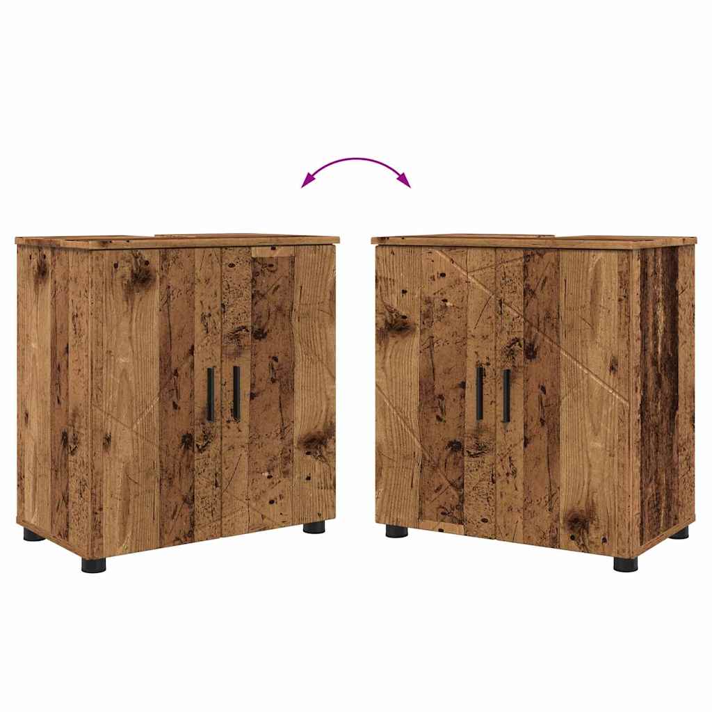 Ensemble de mobilier de salle de bain 4 pc Bois Ancien - XIOS