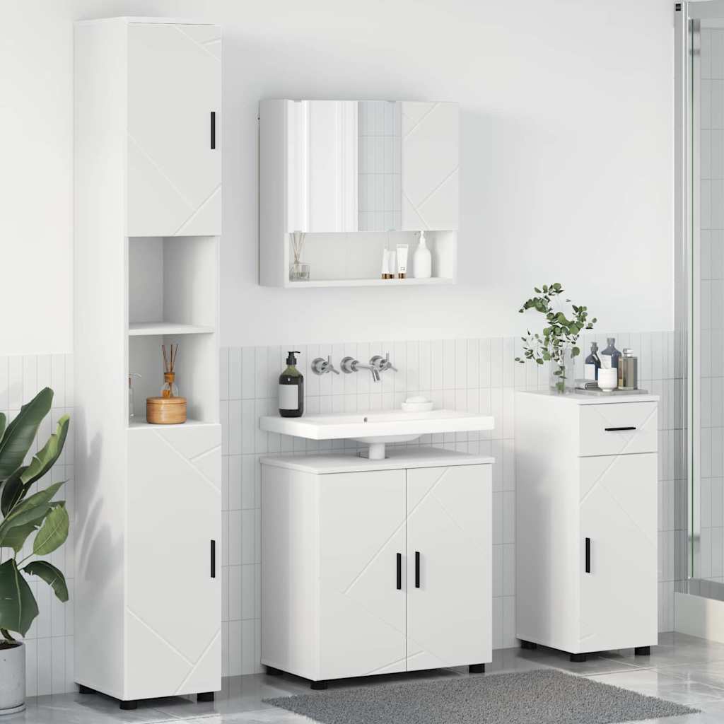 Ensemble de mobilier de salle de bain 4 pc Blanc - XIOS