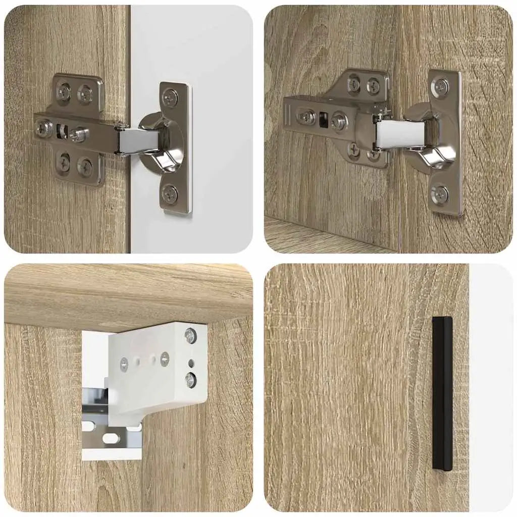 Ensemble de mobilier de salle de bain 5 pc Chêne Sonoma - XIOS