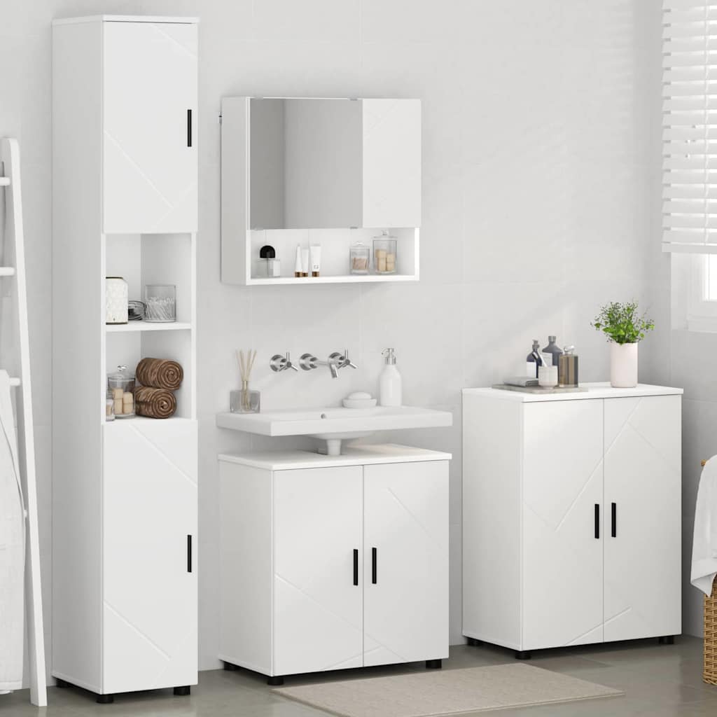 Ensemble de mobilier de salle de bain 4 pc Blanc - XIOS