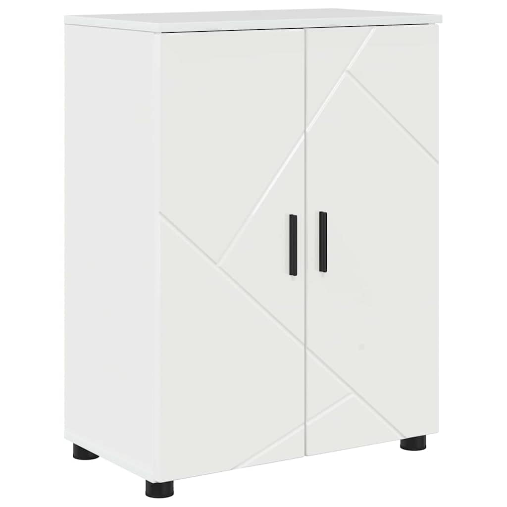 Ensemble de mobilier de salle de bain 4 pc Blanc brillant
