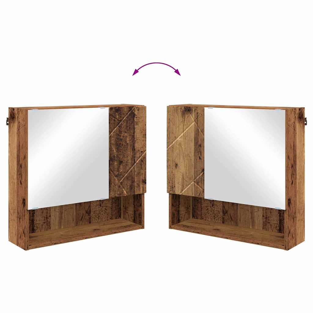 Ensemble de mobilier de salle de bain 4 pc Bois Ancien - XIOS
