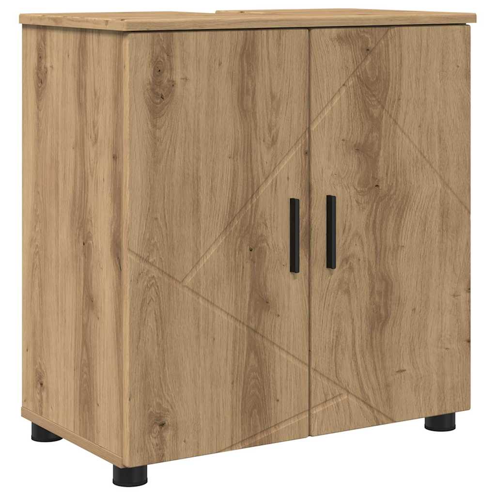 Ensemble de mobilier de salle de bain 4 pc Chêne artisanal
