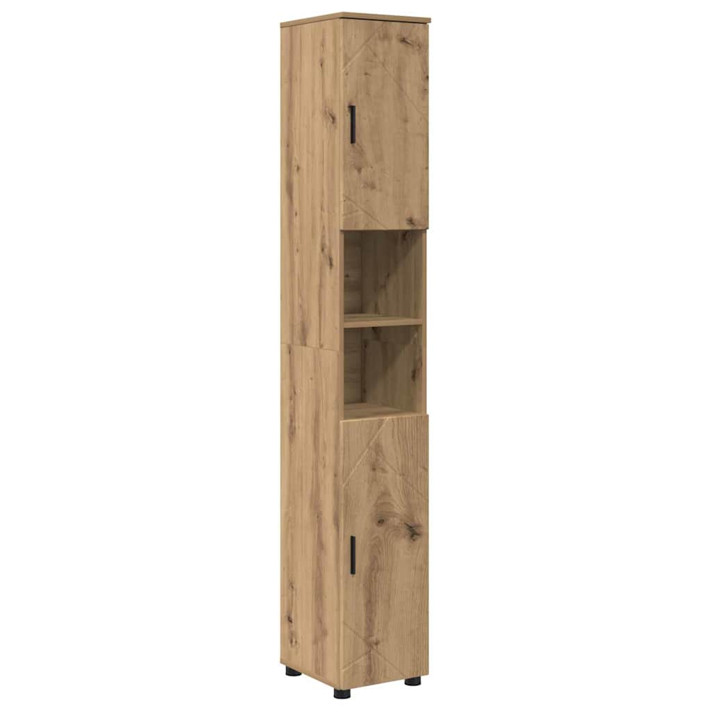 Ensemble de mobilier de salle de bain 4 pc Chêne artisanal