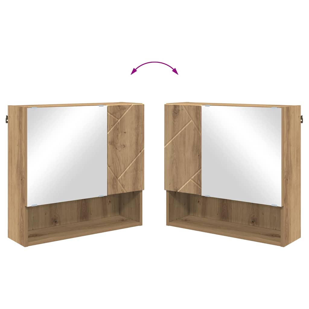 Ensemble de mobilier de salle de bain 4 pc Chêne artisanal