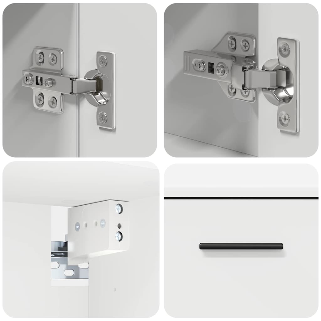 Ensemble de mobilier de salle de bain 2 pc Blanc