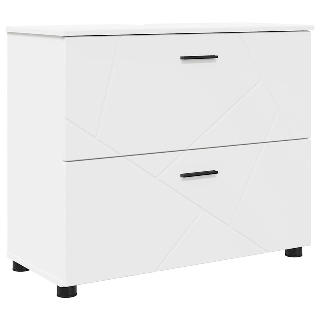 Ensemble de mobilier de salle de bain 2 pc Blanc