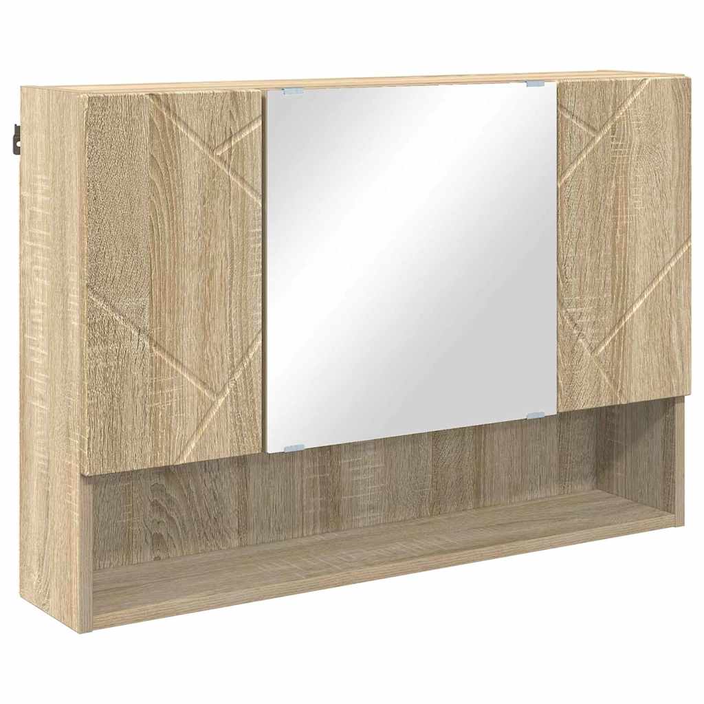Ensemble de mobilier de salle de bain 2 pc Chêne Sonoma
