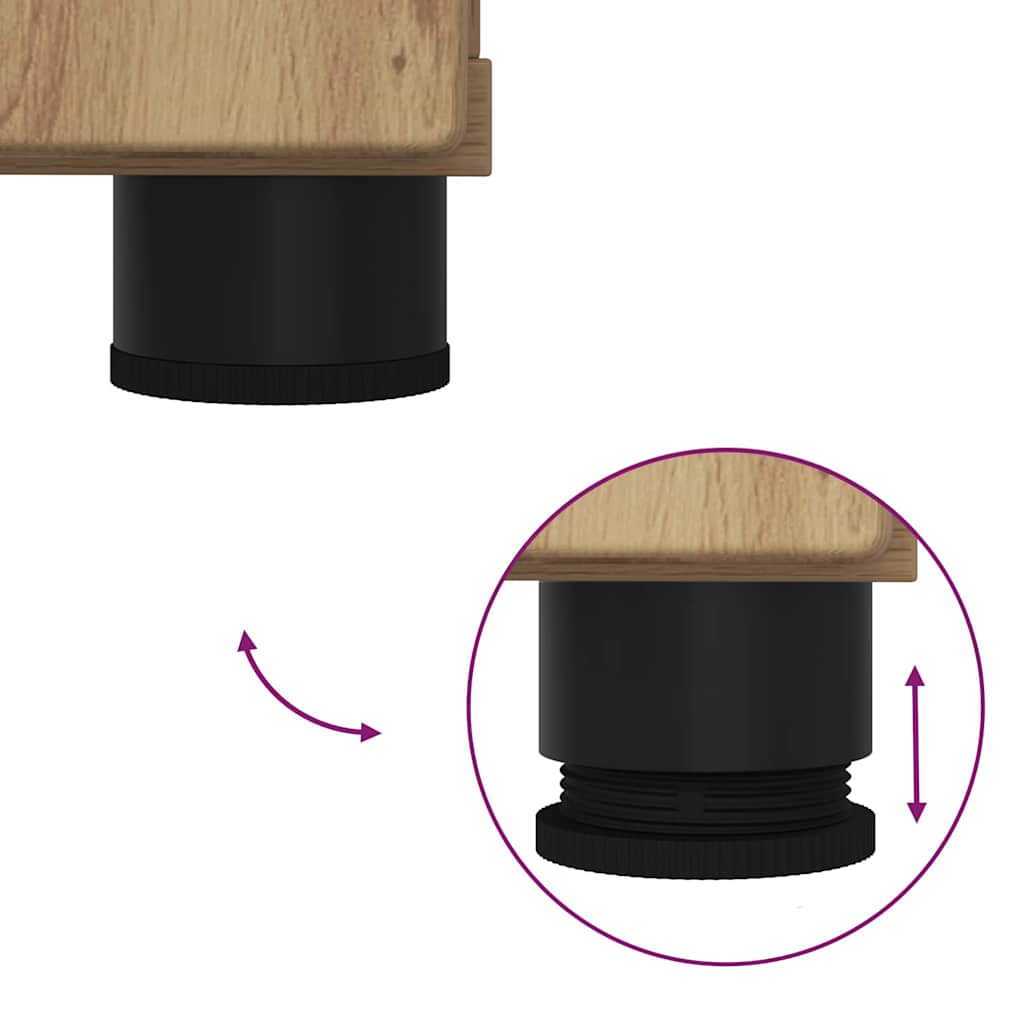 Ensemble de mobilier de salle de bain 2 pc Chêne artisanal