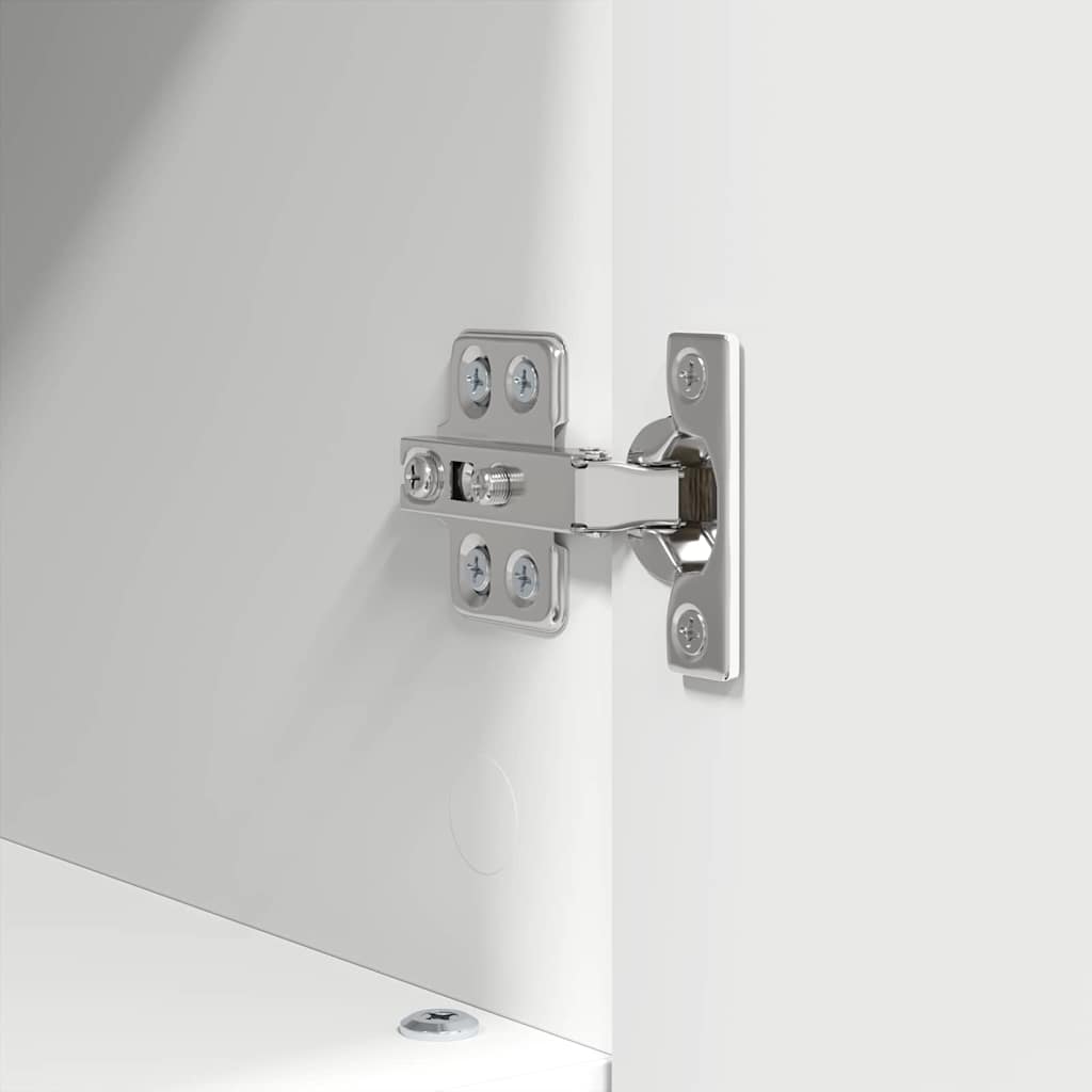 Ensemble de mobilier de salle de bain 3 pièces Blanc