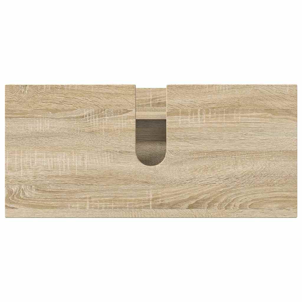 Ensemble de mobilier de salle de bain 3 pièces Chêne Sonoma