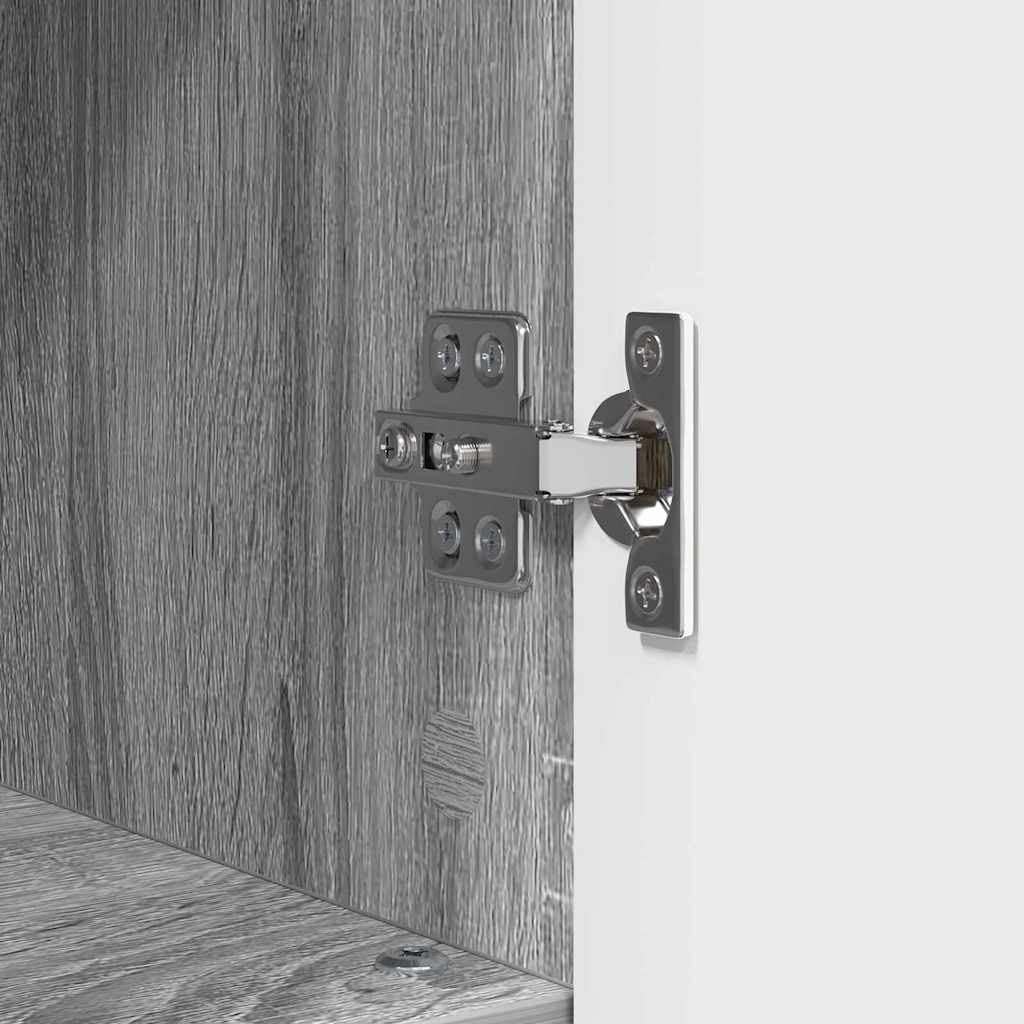 Ensemble de mobilier de salle de bain 3 pièces Gris Sonoma