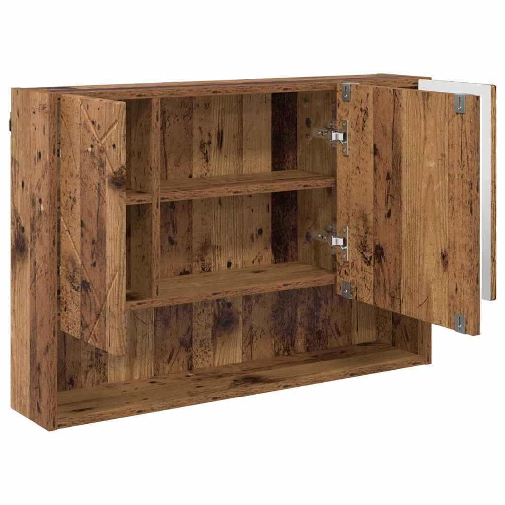 Ensemble de mobilier de salle de bain 3 pièces Bois Ancien