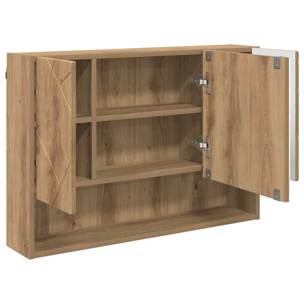 Ensemble de mobilier de salle de bain 3 pc Chêne artisanal