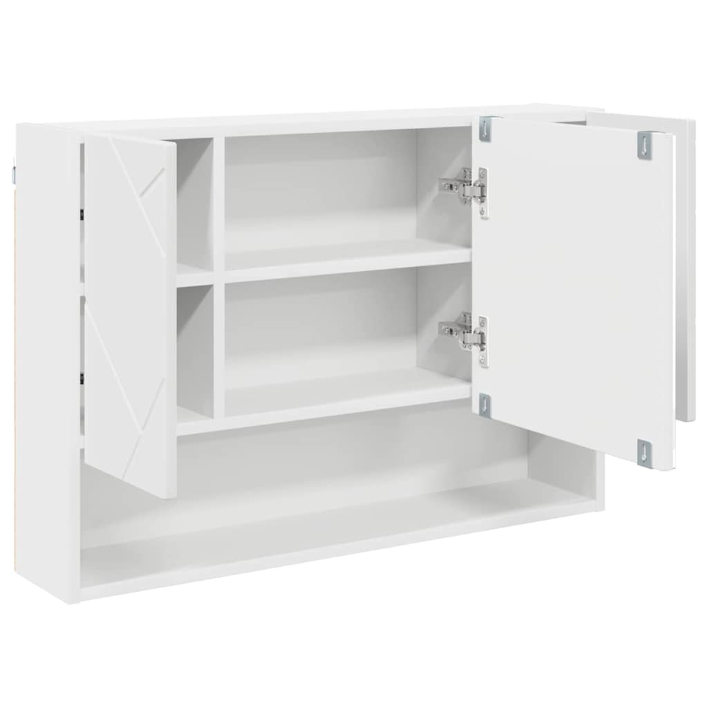 Ensemble de mobilier de salle de bain 3 pièces Blanc
