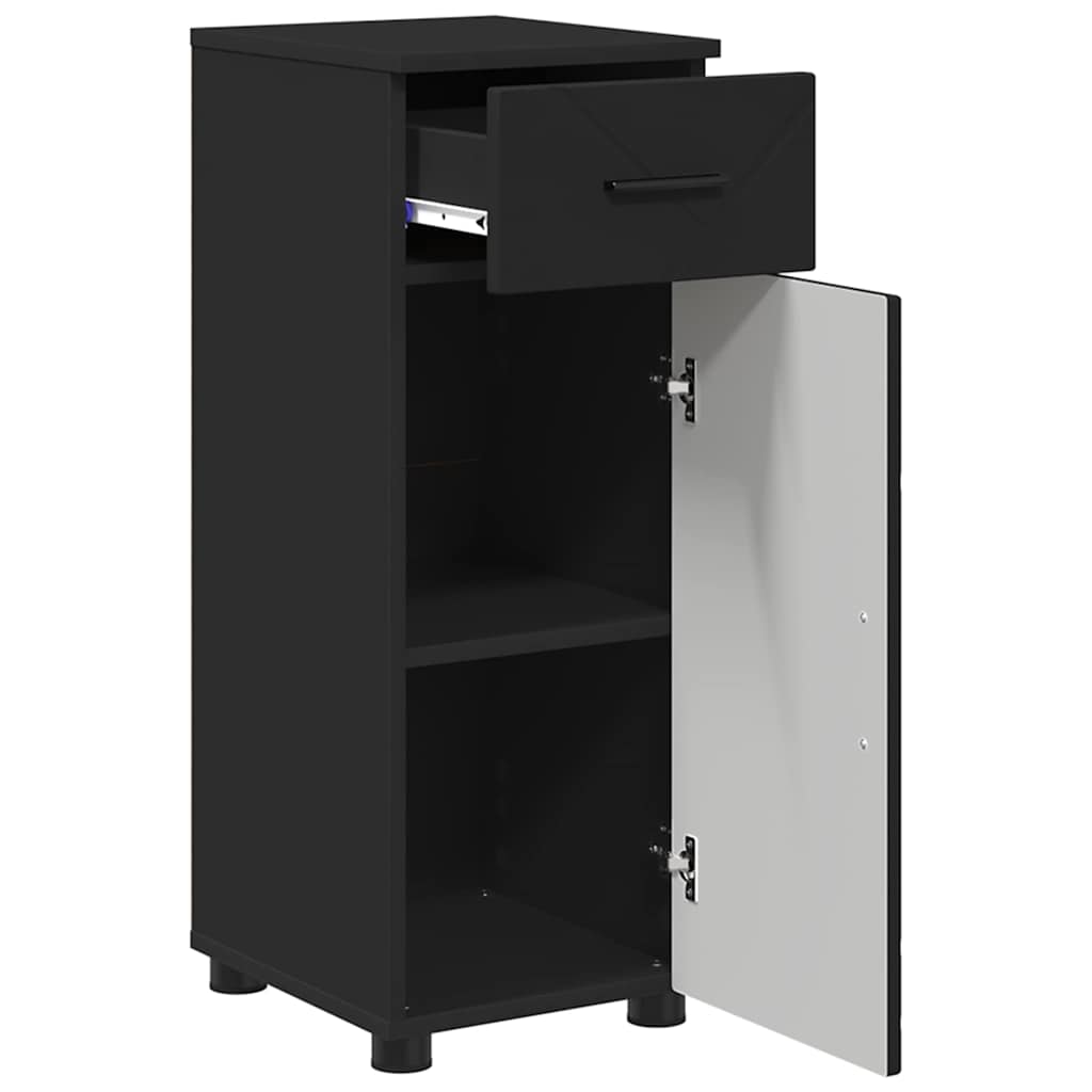 Ensemble de mobilier de salle de bain 3 pc Noir