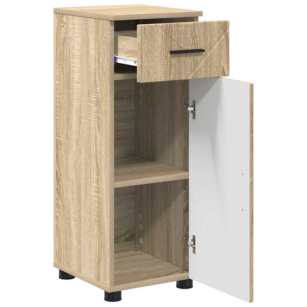 Ensemble de mobilier de salle de bain 3 pièces Chêne Sonoma