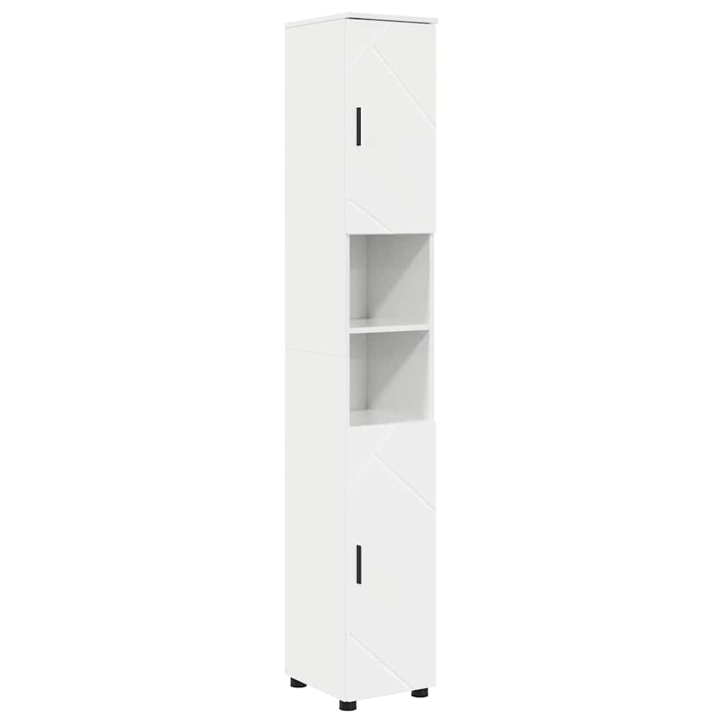 Ensemble de mobilier de salle de bain 4 pc Blanc brillant