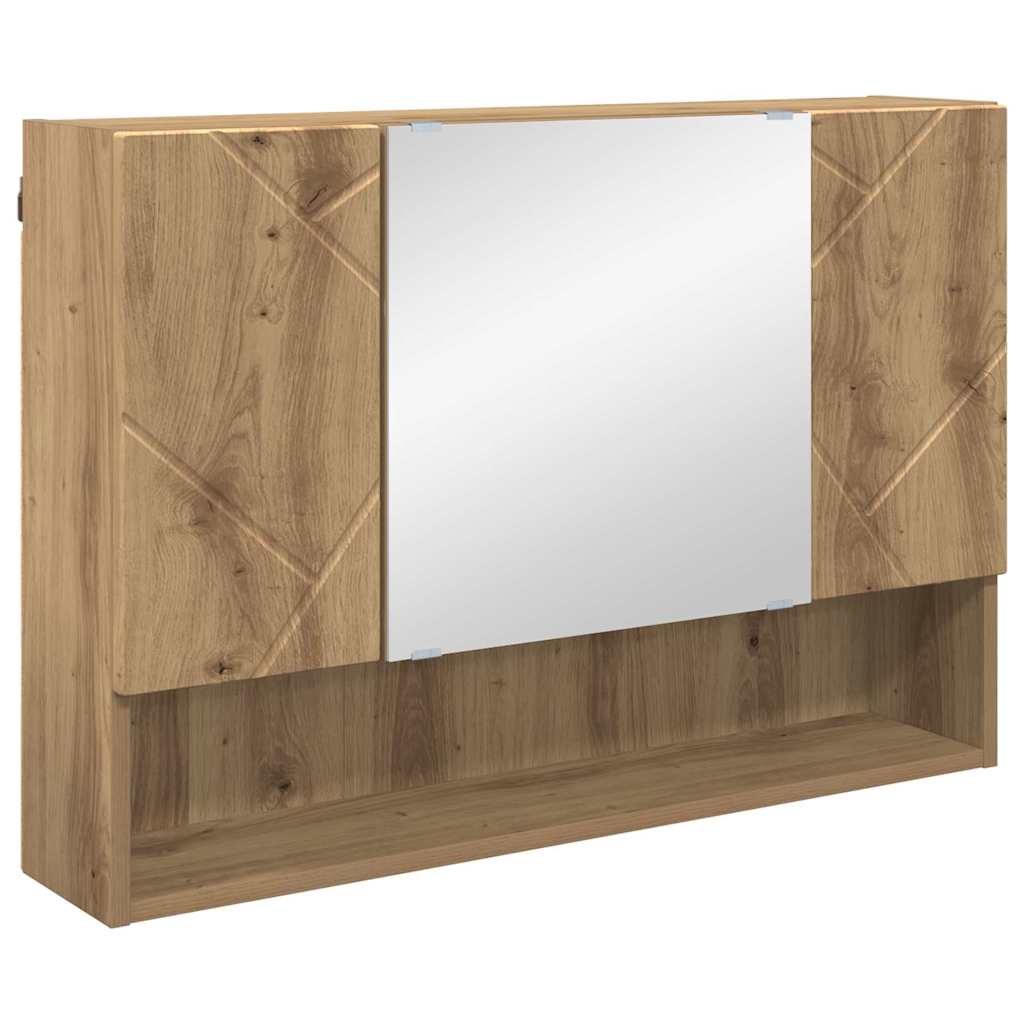 Ensemble de mobilier de salle de bain 4 pc Chêne artisanal