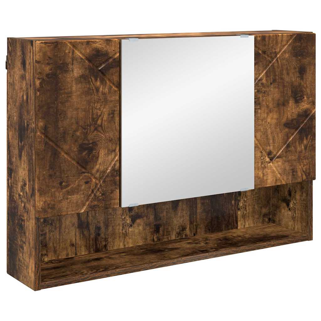 Ensemble de mobilier de salle de bain 5 pc Chêne fumé