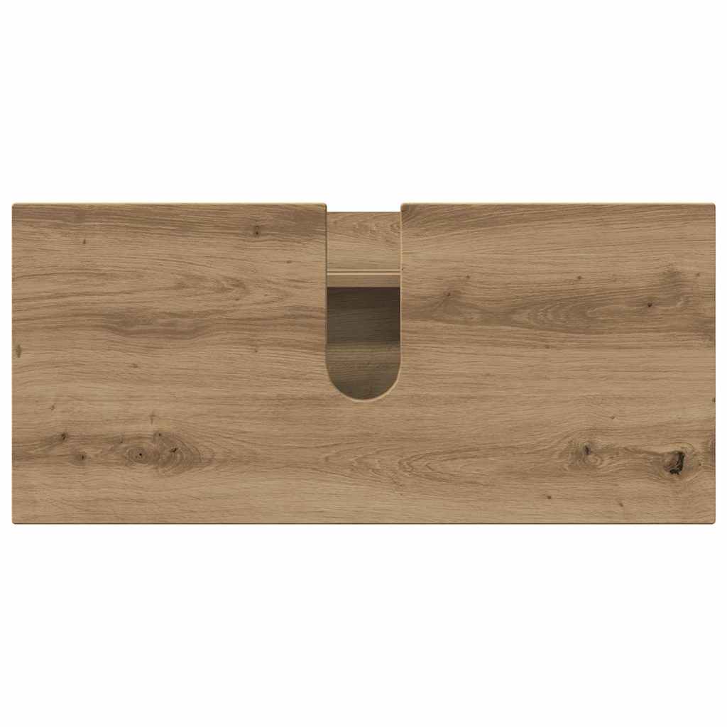 Ensemble de mobilier de salle de bain 5 pc Chêne artisanal
