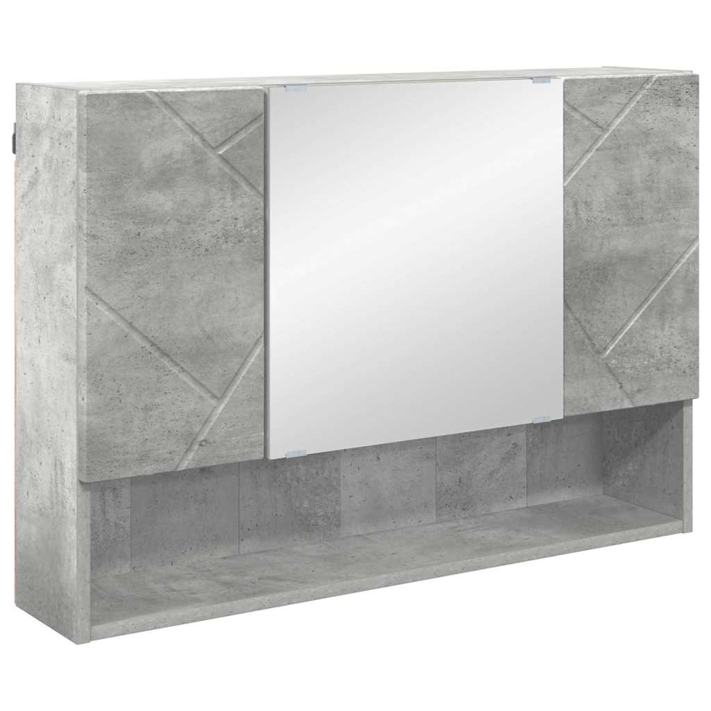 Ensemble de mobilier de salle de bain 5 pc Gris béton