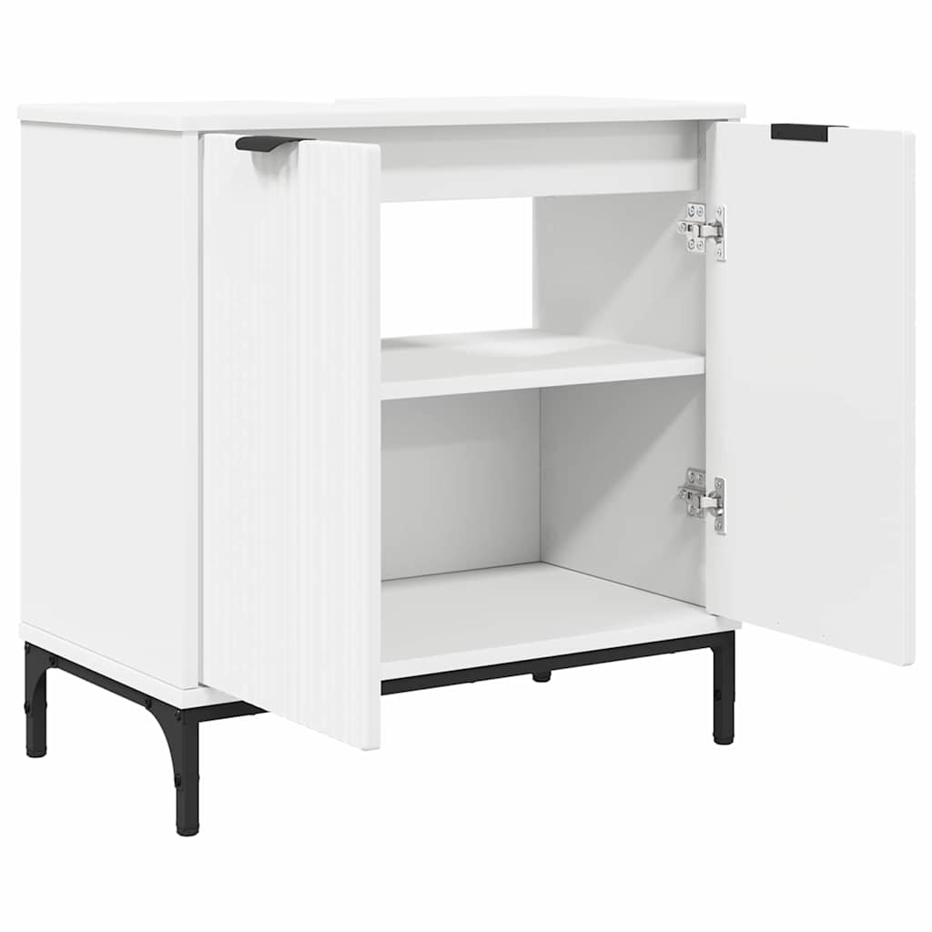 Ensemble de mobilier de salle de bain 2 pièces Blanc
