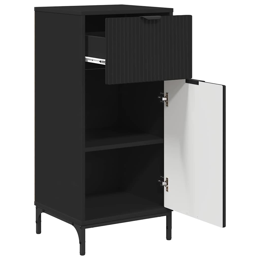 Ensemble de mobilier de salle de bain 2 pc Noir