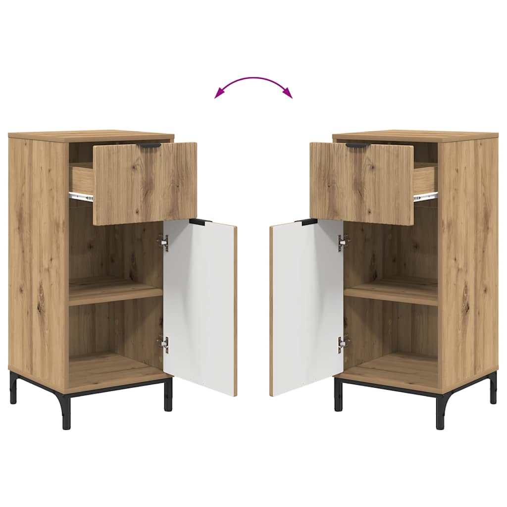 Ensemble de mobilier de salle de bain 2 pièces Chêne artisanal