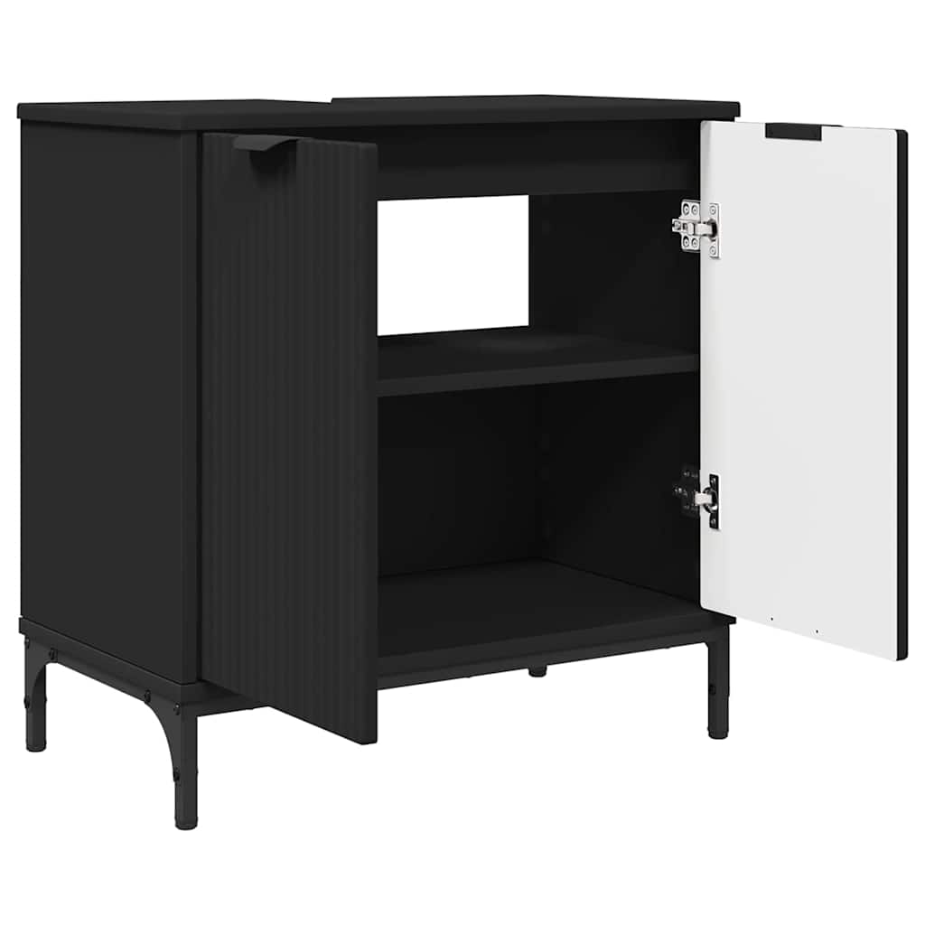 Ensemble de mobilier de salle de bain 3 pc Noir