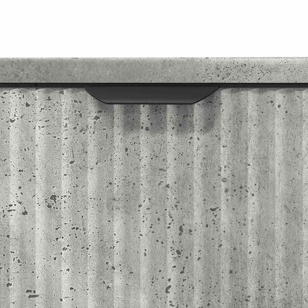 Ensemble de mobilier de salle de bain 3 pièces Gris béton