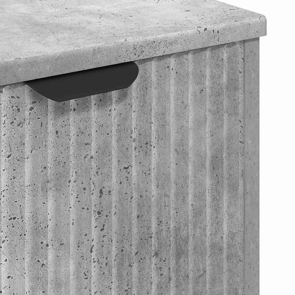 Ensemble de mobilier de salle de bain 3 pièces Gris béton