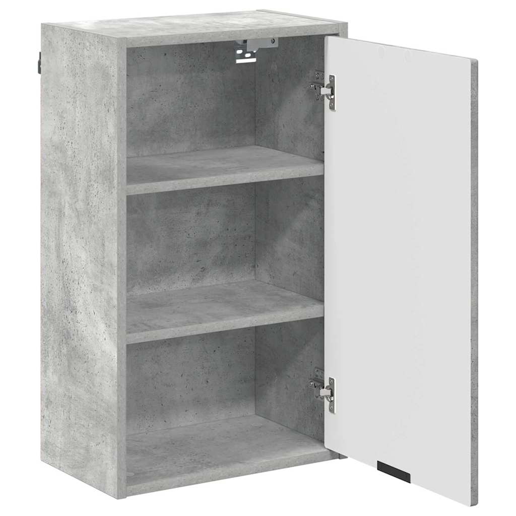 Ensemble de mobilier de salle de bain 3 pièces Gris béton
