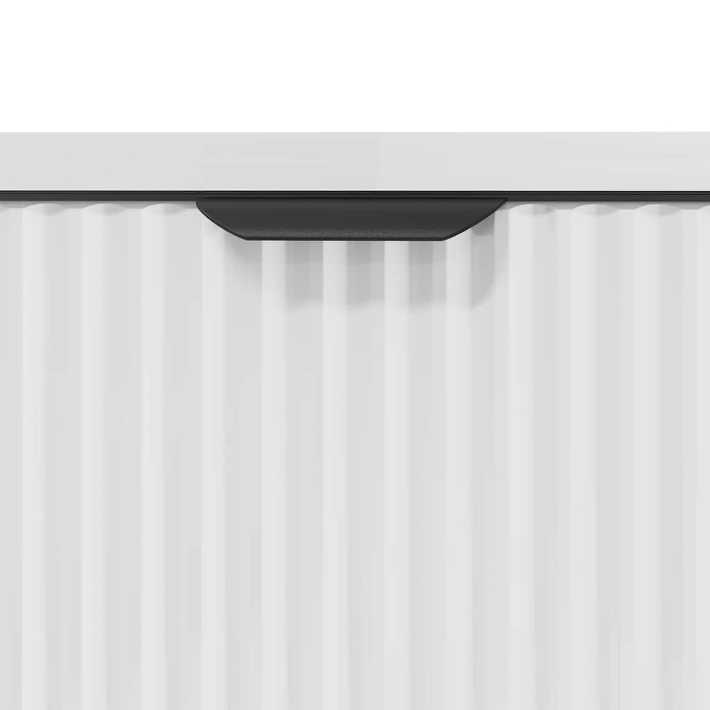 Ensemble de mobilier de salle de bain 3 pc Blanc brillant