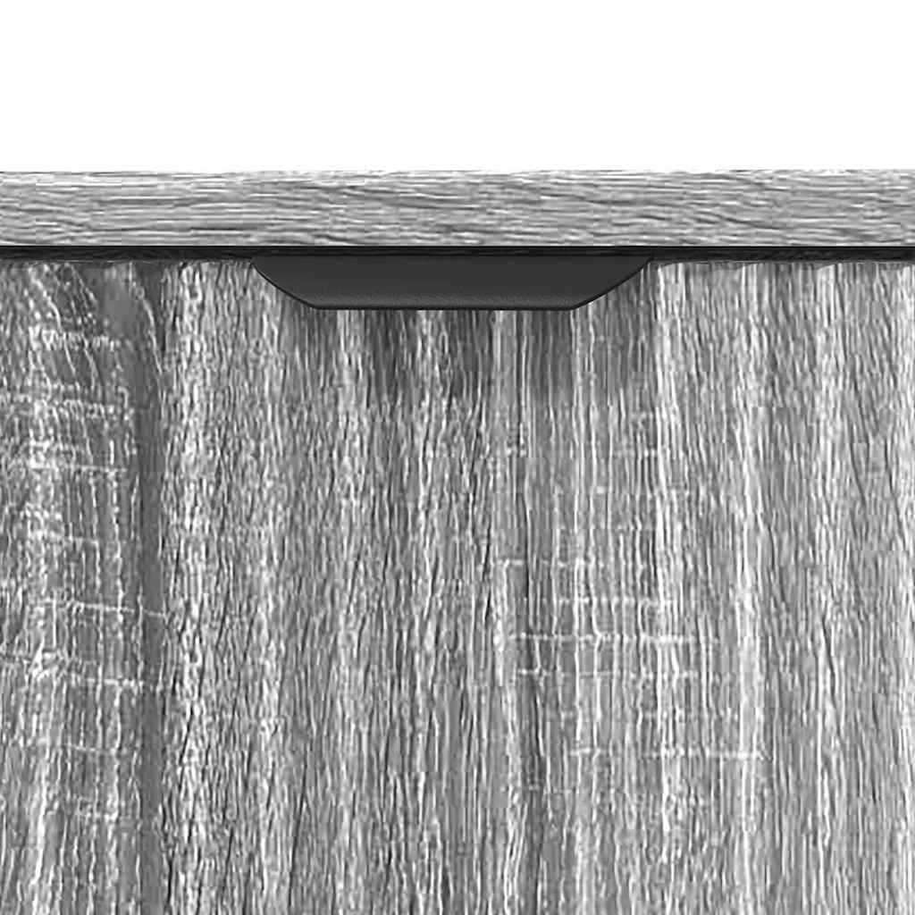 Ensemble de mobilier de salle de bain 3 pièces Gris Sonoma