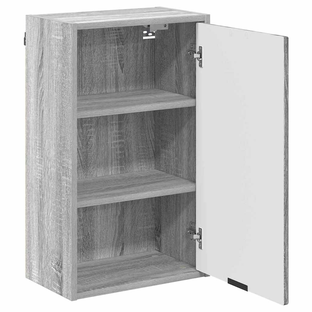 Ensemble de mobilier de salle de bain 3 pièces Gris Sonoma